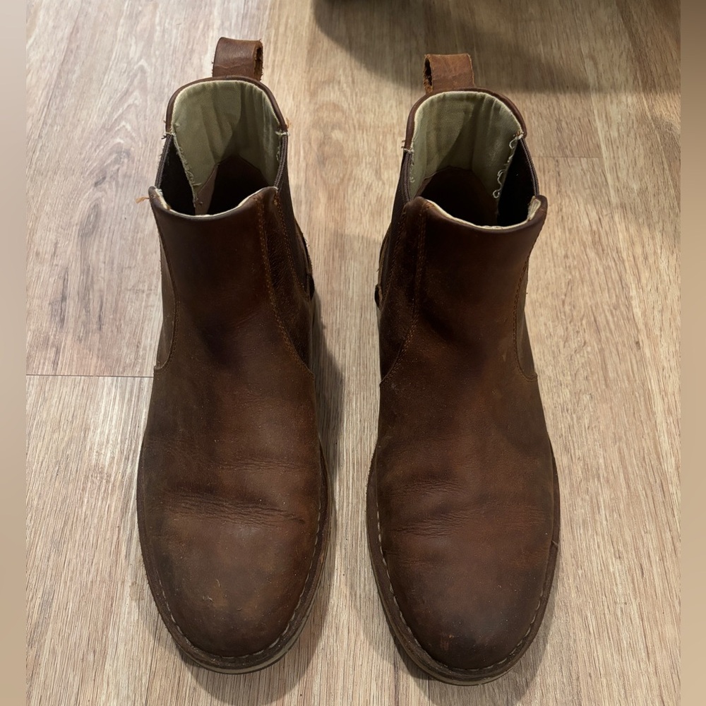 Sperry Shoes | Sperry Newman Chelsea Leather Brown Boots Mens Size 9.M